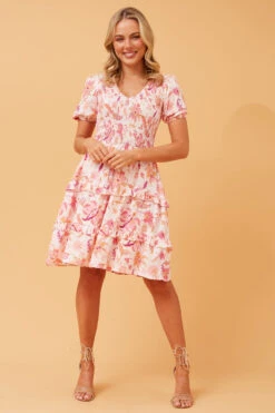LORELAI FLORAL PRINT TIERED DRESS -Femme Connection Sales 2aba4a3c0025bfa2b087606953e0c33e 490b32ae 9c11 4afd 948a 9ccff514dee4