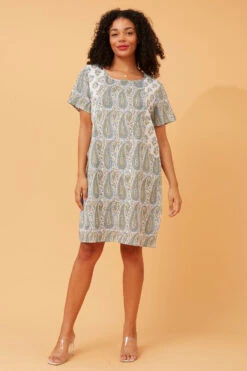 BELITA PAISLEY PRINT DRESS -Femme Connection Sales 2b37527c5b02149bc485fe459e56d0f9