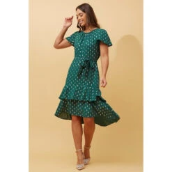 IZZY GOLD TEAR DROPMIDI DRESS -Femme Connection Sales 2b9237333768796619927dd8d5ab150e