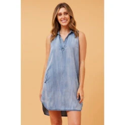INEZ COLLARED CASUAL DRESS -Femme Connection Sales 2c13bd8bfdc4f1a1b99a4b748742e1f9