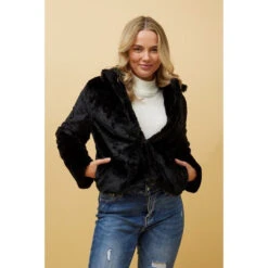 MOSCOW FAUX FUR JACKET -Femme Connection Sales 2d5dd616903264413da70bfc66da4f84