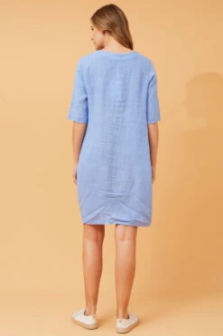 PISA SOLID LINEN DRESS -Femme Connection Sales 2e1f8f33458244ef1412053542951e6b