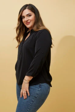 ROMINA SOLID BLOUSE -Femme Connection Sales 2f012df1782dead6a0412a05ef612928