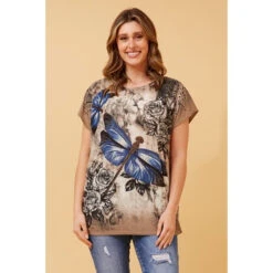 EXCELINA DRAGONFLY PRINT TOP 34 EXCELINA DRAGONFLY PRINT TOP -Femme Connection Sales 2f1efb539cf84c0fce55c23199d91c21