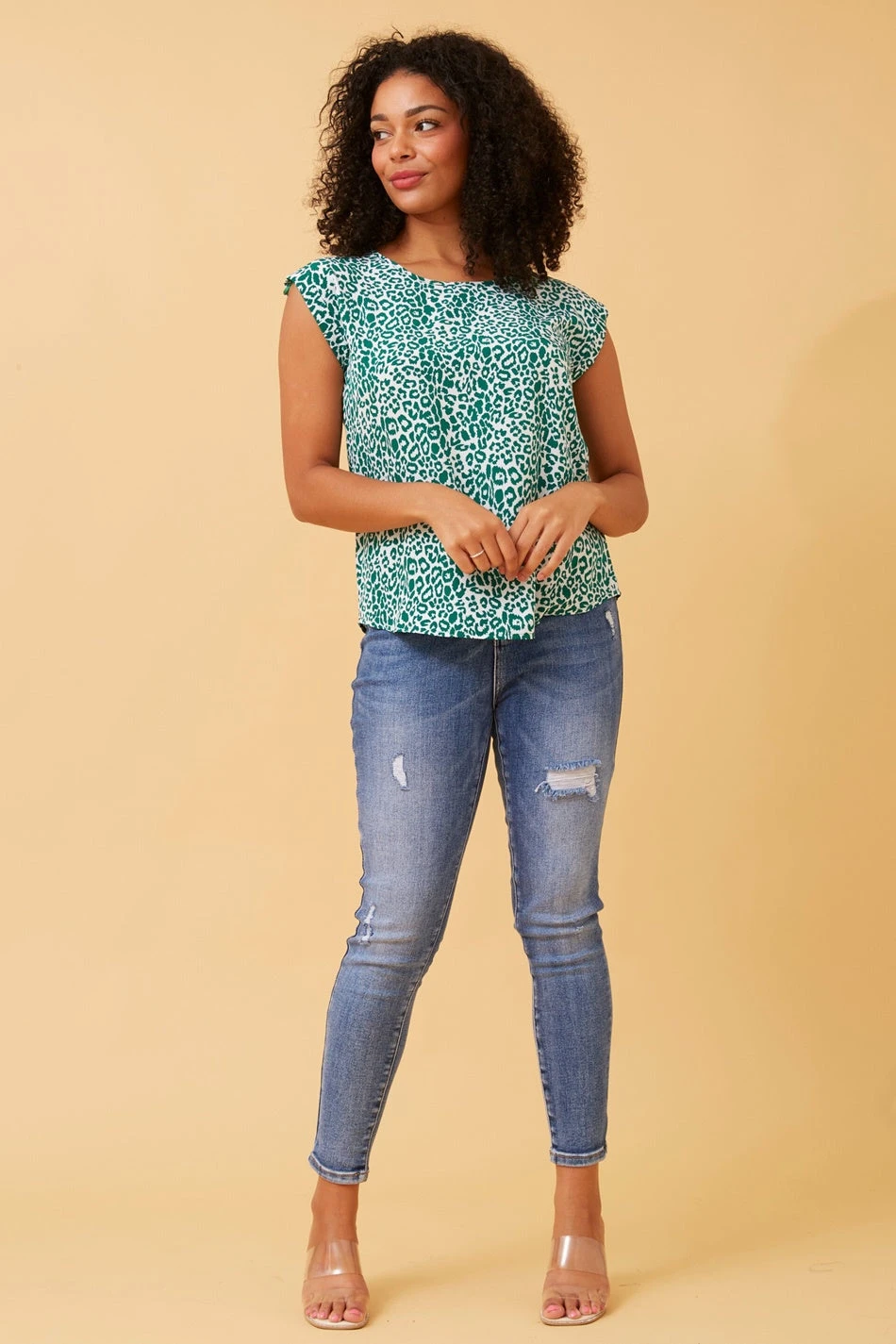 SHELLY ANIMAL PRINT TOP 3 SHELLY ANIMAL PRINT TOP