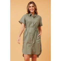 GERALDINE LINEN SHIRT DRESS -Femme Connection Sales 30252f0fa81f09ea07c756783c30c711