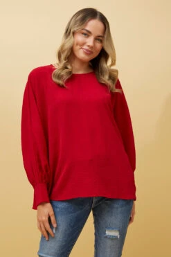 TEREZE OVERSIZED BATWING SLEEVE BLOUSE -Femme Connection Sales 304f57ee6a21e4d9507fb28c19830aca