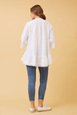 RINA BUTTON FRONT LINEN TOP -Femme Connection Sales 30641ef776937a7a9cab8d7e4458f637