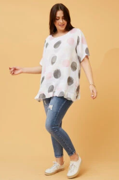ZINNIA POLKA DOT LINEN TOP -Femme Connection Sales 31290224d57fc893175188442edb037d 45c87a43 8912 4355 9378 79bb23ddc30c