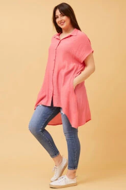 BLU ASYMMETRICAL HEM SHIRT -Femme Connection Sales 318443e12571e32a47e808925f4b64ff c4ff7178 ab1b 4d9c 9e9c 4d1e45cfa2bc