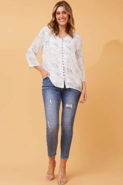 LEAF PRINT BUTTON FRONT TOP 17 LEAF PRINT BUTTON FRONT TOP -Femme Connection Sales 32155a6d88592f6ee751cd1a5c55ccf3