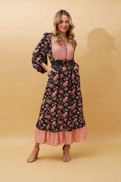 FLORAL BOHO MAXI DRESS