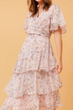 WINDSOR FLORAL RUFFLE LAYERED DRESS -Femme Connection Sales 3347cd07c26341cdbbf20be063ac27fa b2a7faec 7d57 4533 9ccb 00bedb398e88