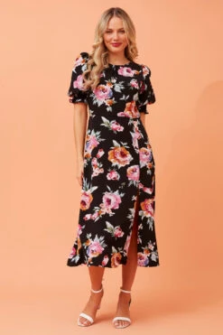 PEYTON FLORAL MIDI DRESS 14 PEYTON FLORAL MIDI DRESS -Femme Connection Sales 33ac96e5a48d8c57b80d5523294ac028