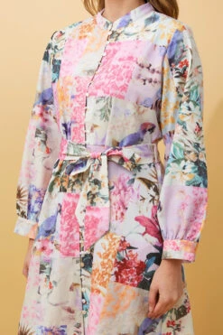 WENONA PATCHWORK FLORAL SHORT DRESS 14 WENONA PATCHWORK FLORAL SHORT DRESS -Femme Connection Sales 340c06830546aac79aa7ebec51abf405