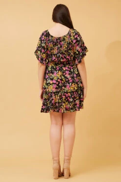 GRETA FLORAL SHORT DRESS -Femme Connection Sales 3411bd902935ae9ab57945f70be5e007