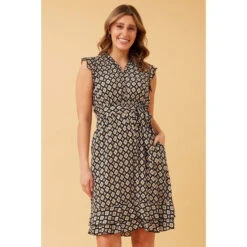 RAVINA ABSTRACT BOHO TEA DRESS -Femme Connection Sales 34c54387b021356985ef79b8630975d4