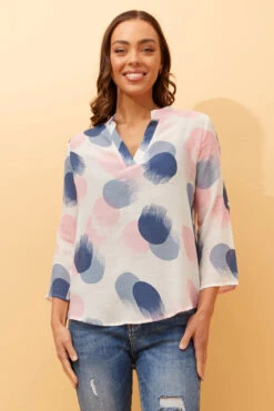 Stella SPICY POLKA DOT BLOUSE -Femme Connection Sales 34c871b55a9d84217462a41171437a58