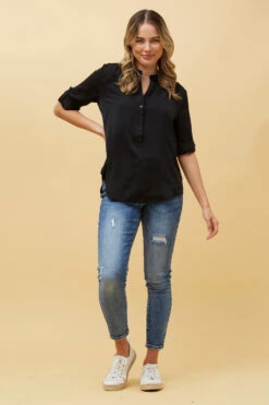 ROMINA SOLID BLOUSE -Femme Connection Sales 3615ec5e978e694c5436dc0c4fed77b2