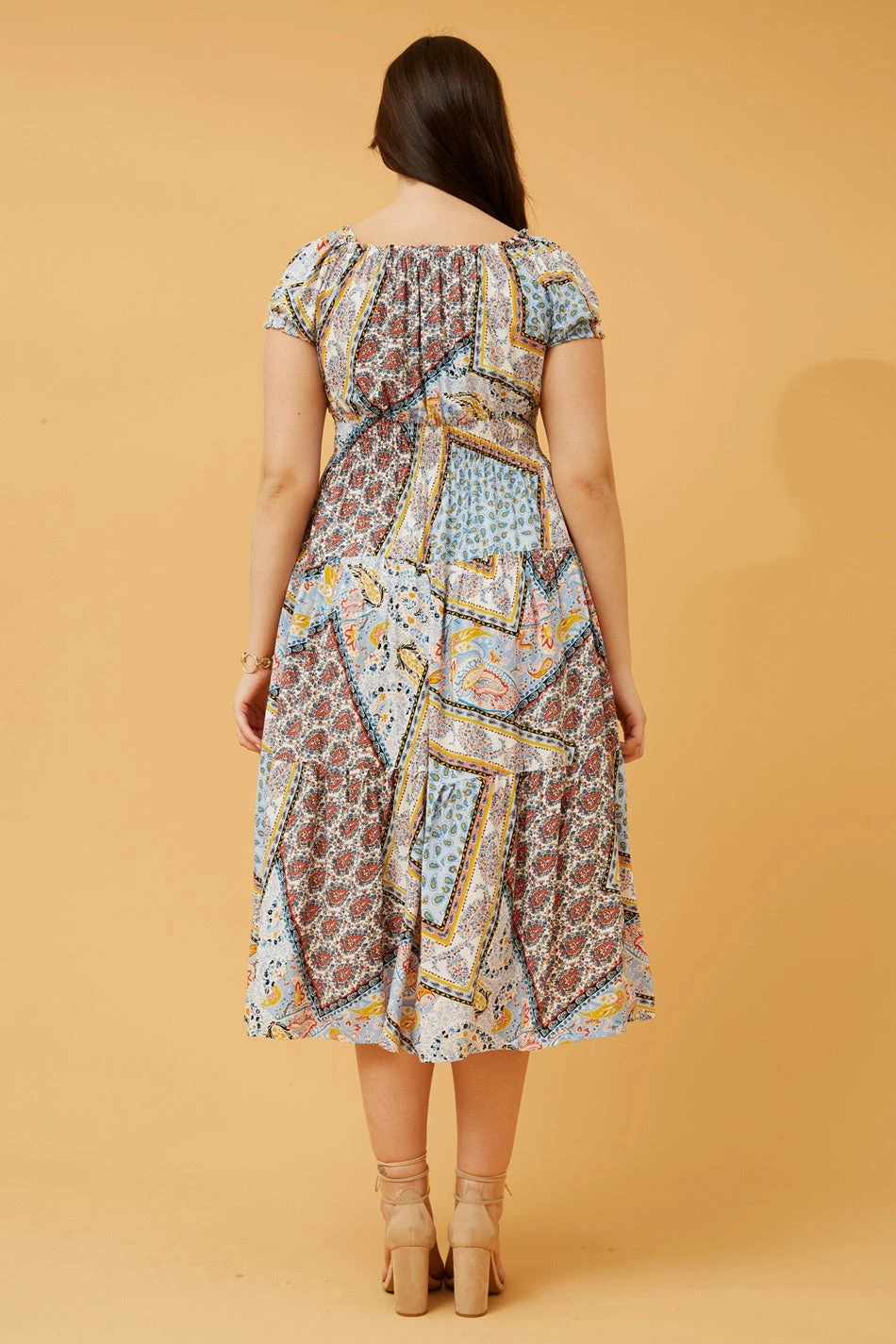 PERSIA PATCHWORK BOHO MIDI DRESS 7 PERSIA PATCHWORK BOHO MIDI DRESS - Image 5