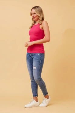 ROSEMARY RIBBED SINGLET -Femme Connection Sales 375533bbf0c3772e37cc90d1518e049b