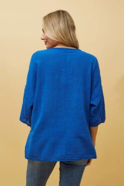 ZONYA SEQUIN STAR PATCH TOP -Femme Connection Sales 38204f79f1fcc2b6756177001f397b3c