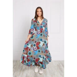 PRINTED BOHO MAXI DRESS -Femme Connection Sales 38b66c4b8ffe0302b6190a06745c4509