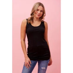 ADA LONGLINE BASIC SINGLET -Femme Connection Sales 38c5241f2858d85a837fad75e9079c95