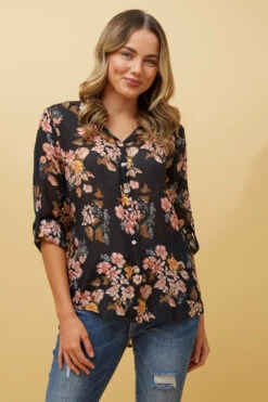 TAMARA FLORAL SHIRT -Femme Connection Sales 39122701e75b682a6906269bb34ceb52