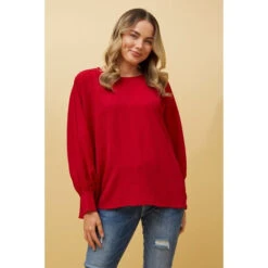 TEREZE OVERSIZED BATWING SLEEVE BLOUSE -Femme Connection Sales 39778624b50e753cb98137ffcb0abeb4