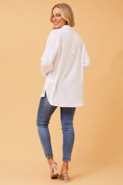 DORRIT RELAXED LONG SLEEVE SHIRT -Femme Connection Sales 399f15d715c598e42e640c012a2c7a8c
