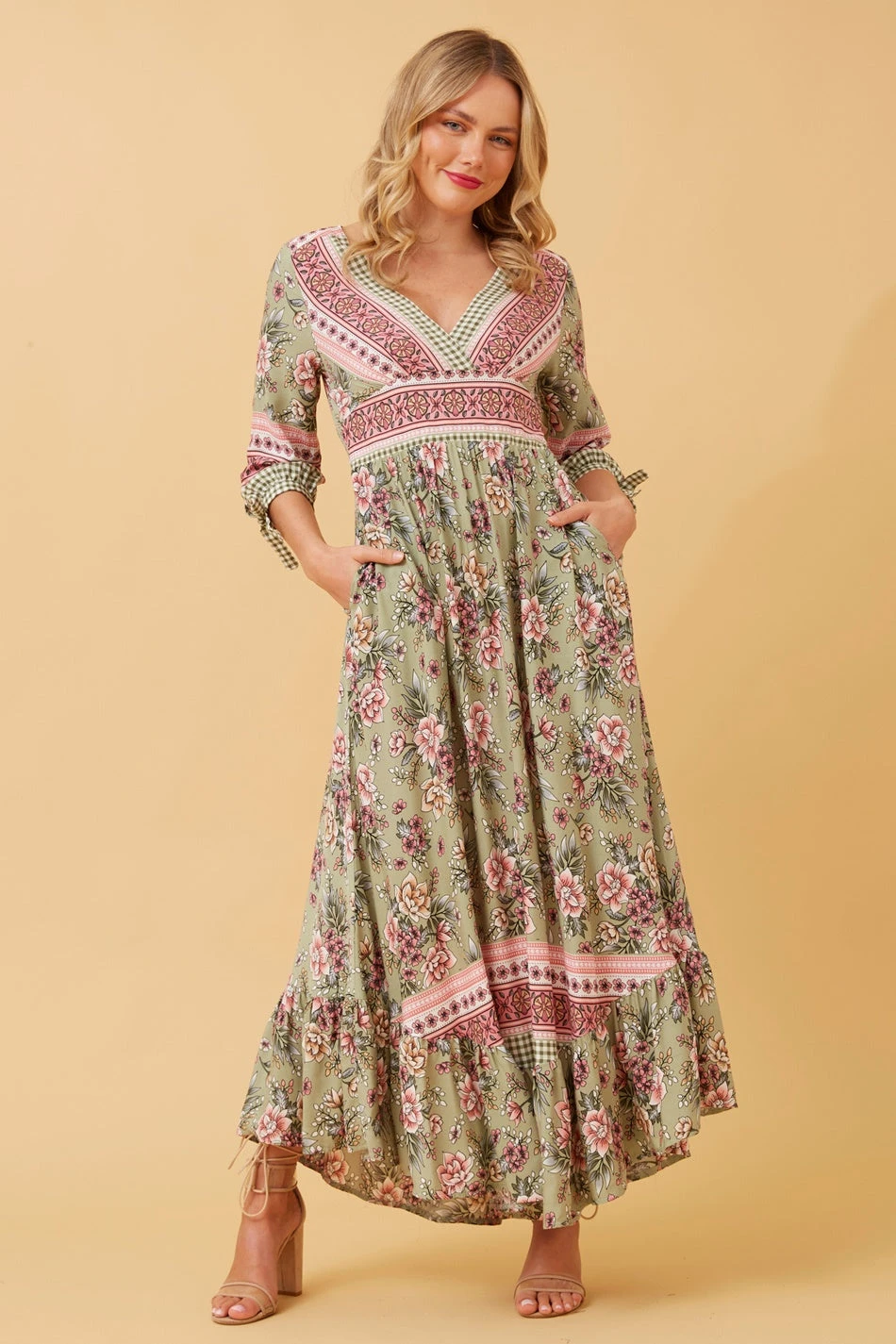 JASMINE FLORAL BOHO MAXI DRESS 4 JASMINE FLORAL BOHO MAXI DRESS - Image 2