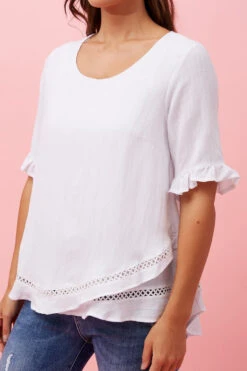 JAYDON LACE TRIM TOP 39 JAYDON LACE TRIM TOP -Femme Connection Sales 3a046d3f613fa6fa5495eb8b4cc9a57f