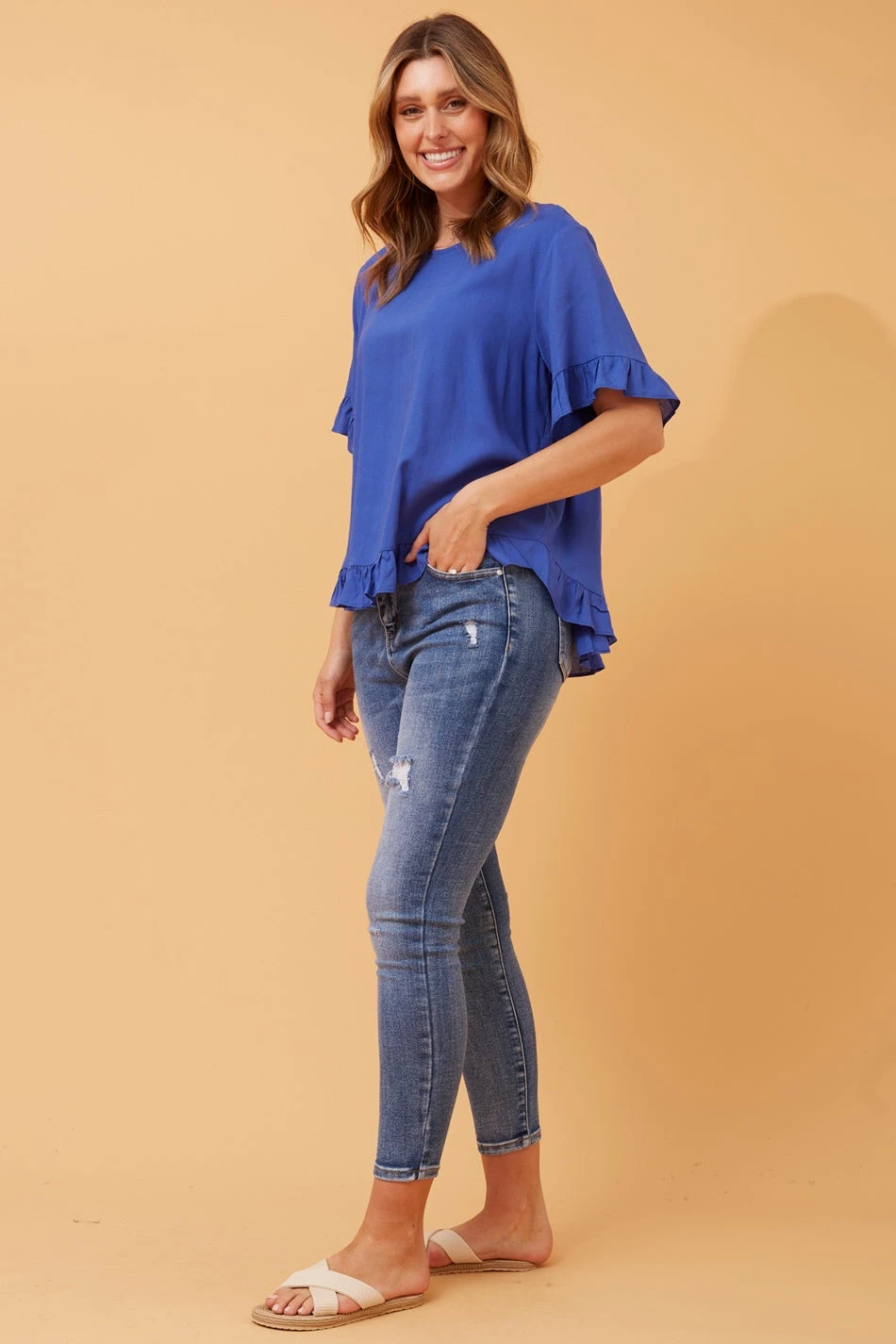 FRILA LINEN SMOCK TOP 11 FRILA LINEN SMOCK TOP - Image 9