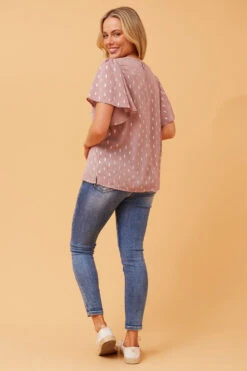 CANDICE GOLD FOIL PRINT TOP -Femme Connection Sales 3a99350ca14e35dd543ebb9a2a42e3bb