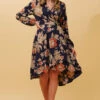 WILLOW FLORAL WRAP DRESS -Femme Connection Sales 3ad170a8ae8121ed386c6ff6444f6328