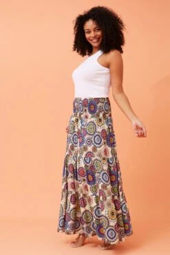 BETTINA ABSTRACT BOHO MAXI SKIRT -Femme Connection Sales 3b0a0a9e04a1e6a300a9bfca77fd78e5