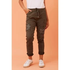 JANJA SEQUIN PATCHWORK PRINT JOGGERS -Femme Connection Sales 3c48e1597b93377515bbcaa7734cf27a