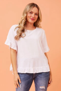 FRILA LINEN SMOCK TOP 40 FRILA LINEN SMOCK TOP -Femme Connection Sales 3cf567ddd69f549ac385c3d8eb6546bc