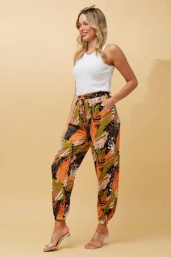 ZILA LEAF PRINT PANTS -Femme Connection Sales 3d078e4edef159423fecff44dcfb2ee9