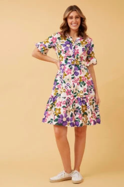 AVITA FLORAL BELTED DRESS -Femme Connection Sales 3d28d613106a9e4fd1dfb067e17039be