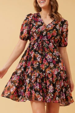 KIKI FLORAL TIERED SHORT DRESS -Femme Connection Sales 3e02aa797283cb4ce965d41c86e62ccf