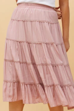 LUCIENE LACE TIERED MIDI SKIRT -Femme Connection Sales 3e76f4e3bd594972ee0289444e2f0102