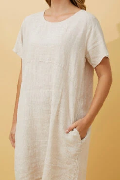 PRIANNA STRIPE LINEN SHORT DRESS -Femme Connection Sales 3f5c342f1f86532261585bb66e13f131