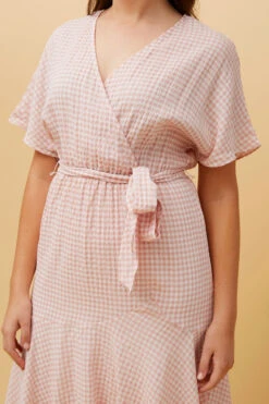 PRIMULA GINGHAM MIDI DRESS -Femme Connection Sales 3fd5859408cdebdc7abb0349402b0196