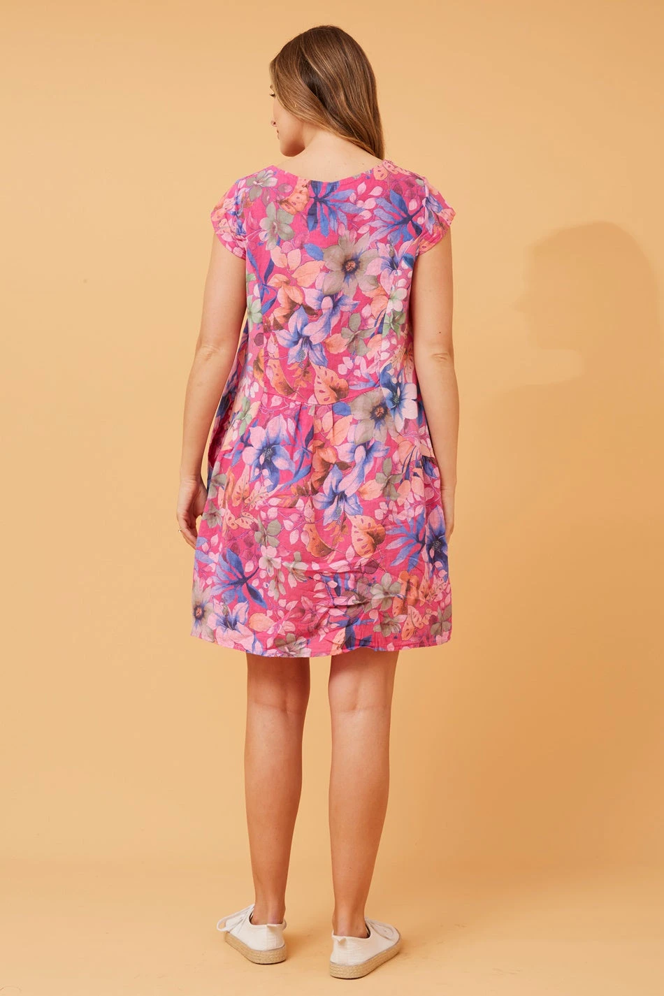 SISLEY FLORAL LINEN SHIFT DRESS 14 SISLEY FLORAL LINEN SHIFT DRESS - Image 12