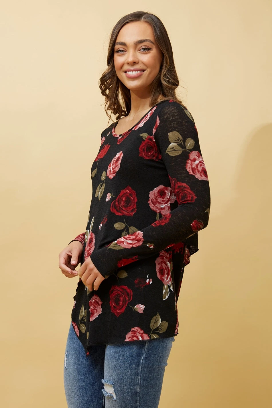 BOBBI FLORAL DOUBLE LAYERED TOP 4 BOBBI FLORAL DOUBLE LAYERED TOP - Image 2