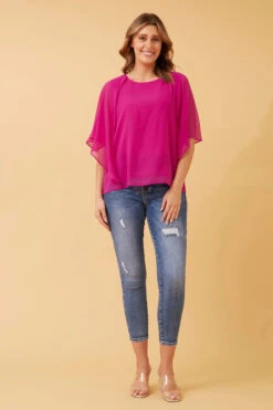 LEILANI SPLIT SLEEVE TOP -Femme Connection Sales 41a55be02b90c28fccd690e459094a45
