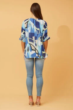 TARA ABSTRACT PRINT TOP -Femme Connection Sales 41afd922a3e3f46956989374af3d3630