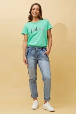 PEGGY DENIM JOGGER PANTS